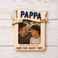 MemoryForU Drive Safe Best Dad Custom Photo Frame for Car Sun Visor