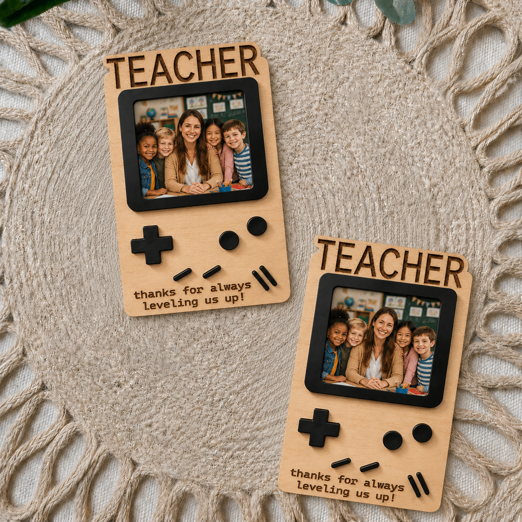 MemoryForU Retro Gamer Custom Wooden Photo Frame