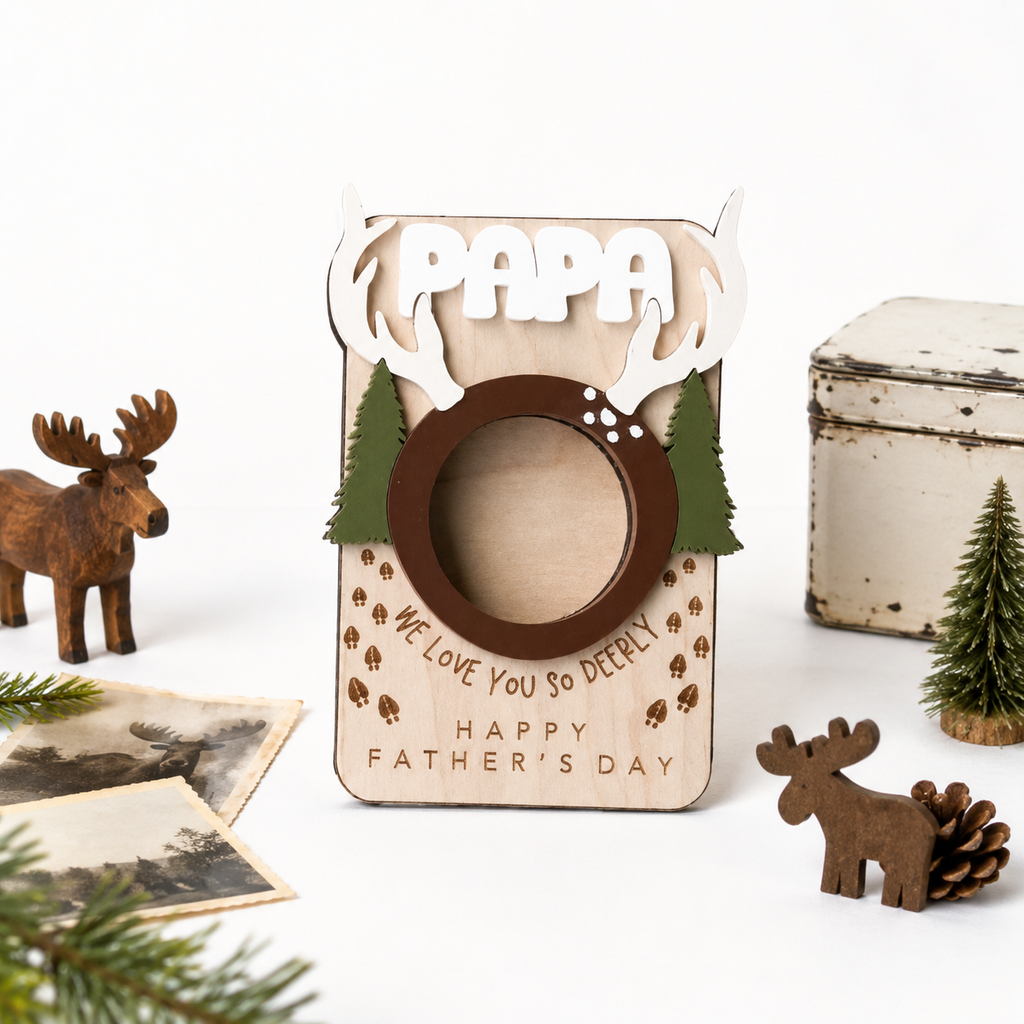 MemoryForU Treasured Deer Custom Photo Frame for Car Sun Visor