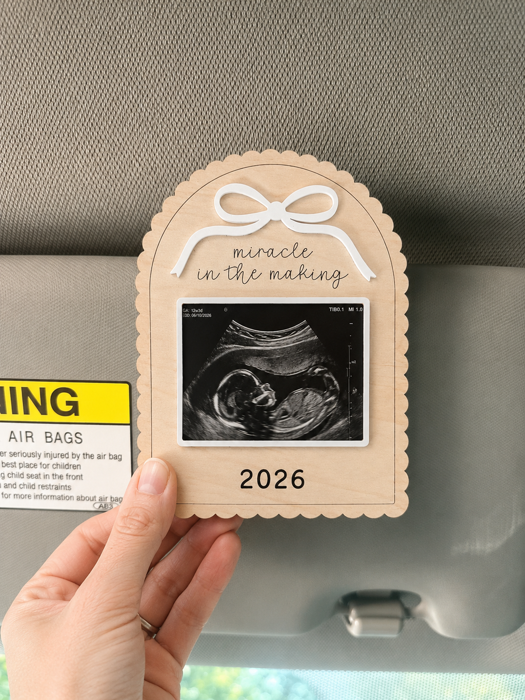 MemoryForU Treasured Pregnancy Announcement Custom Photo Frame
