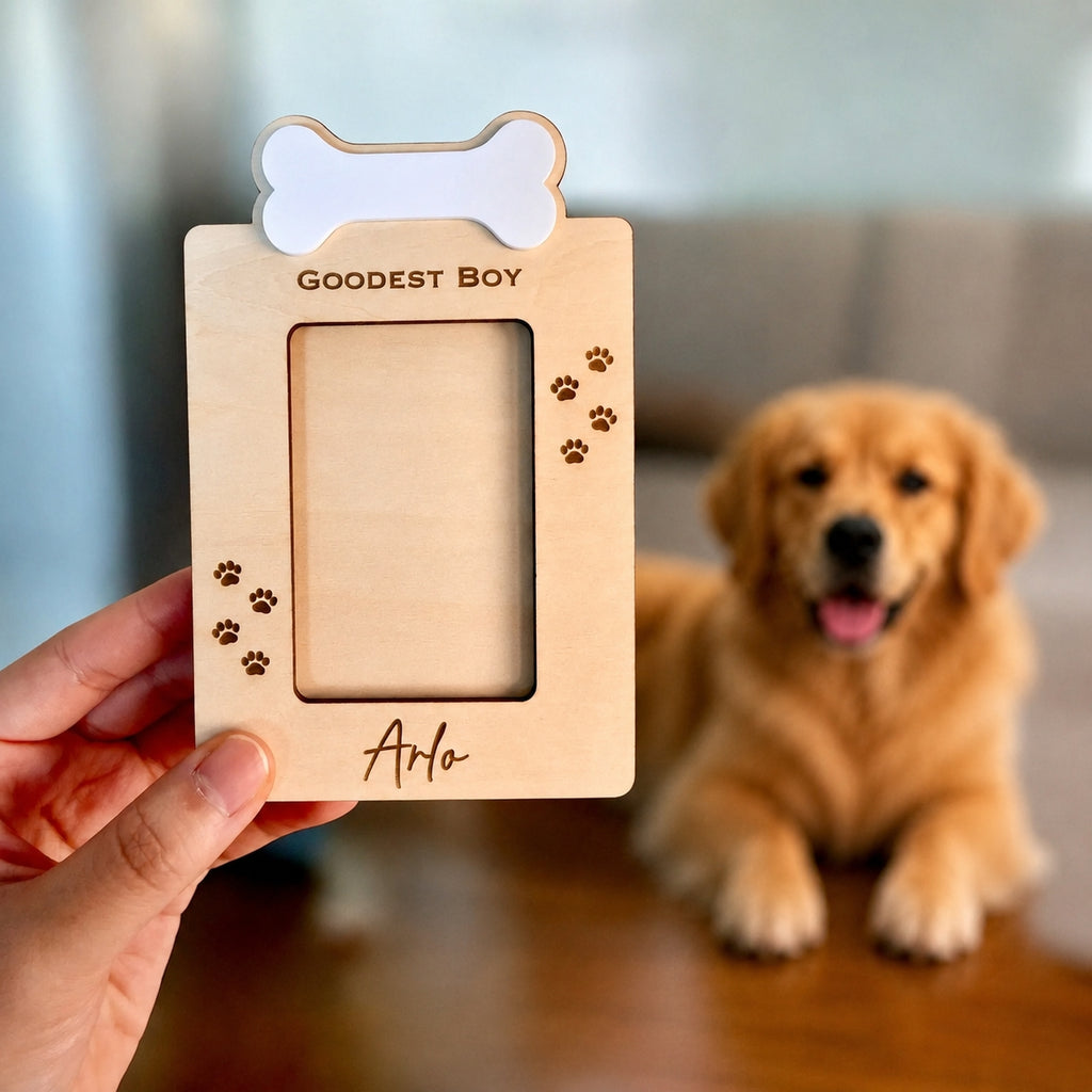 MemoryForU Lucky Dog Custom Photo Frame for Car Sun Visor