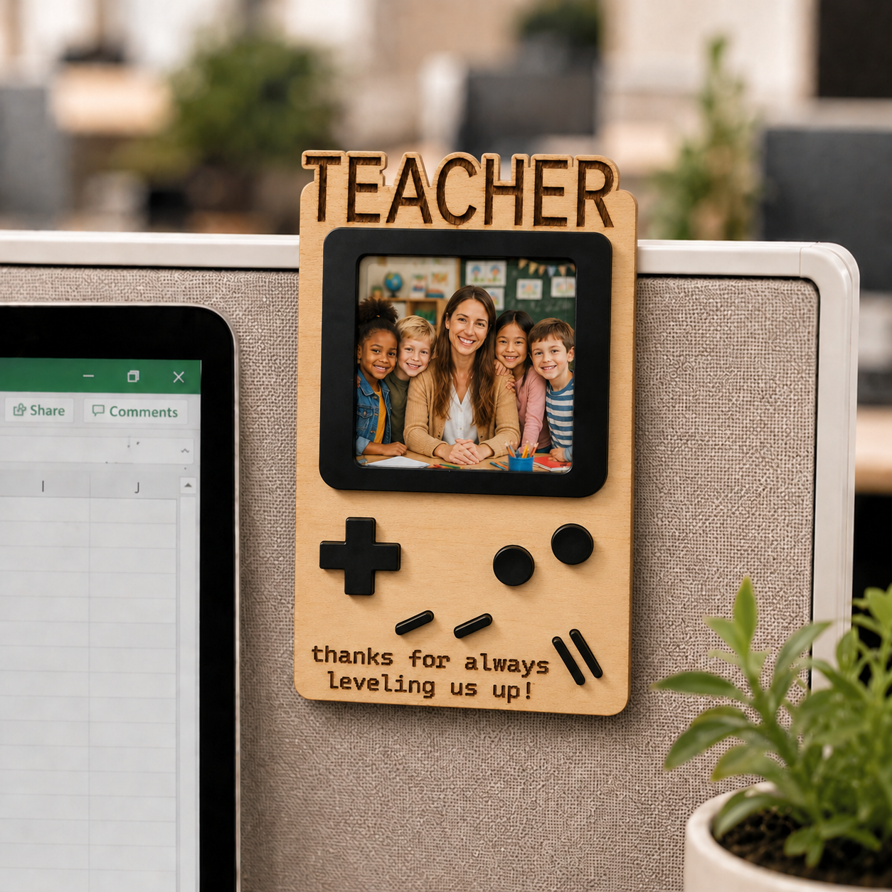 MemoryForU Retro Gamer Custom Wooden Photo Frame
