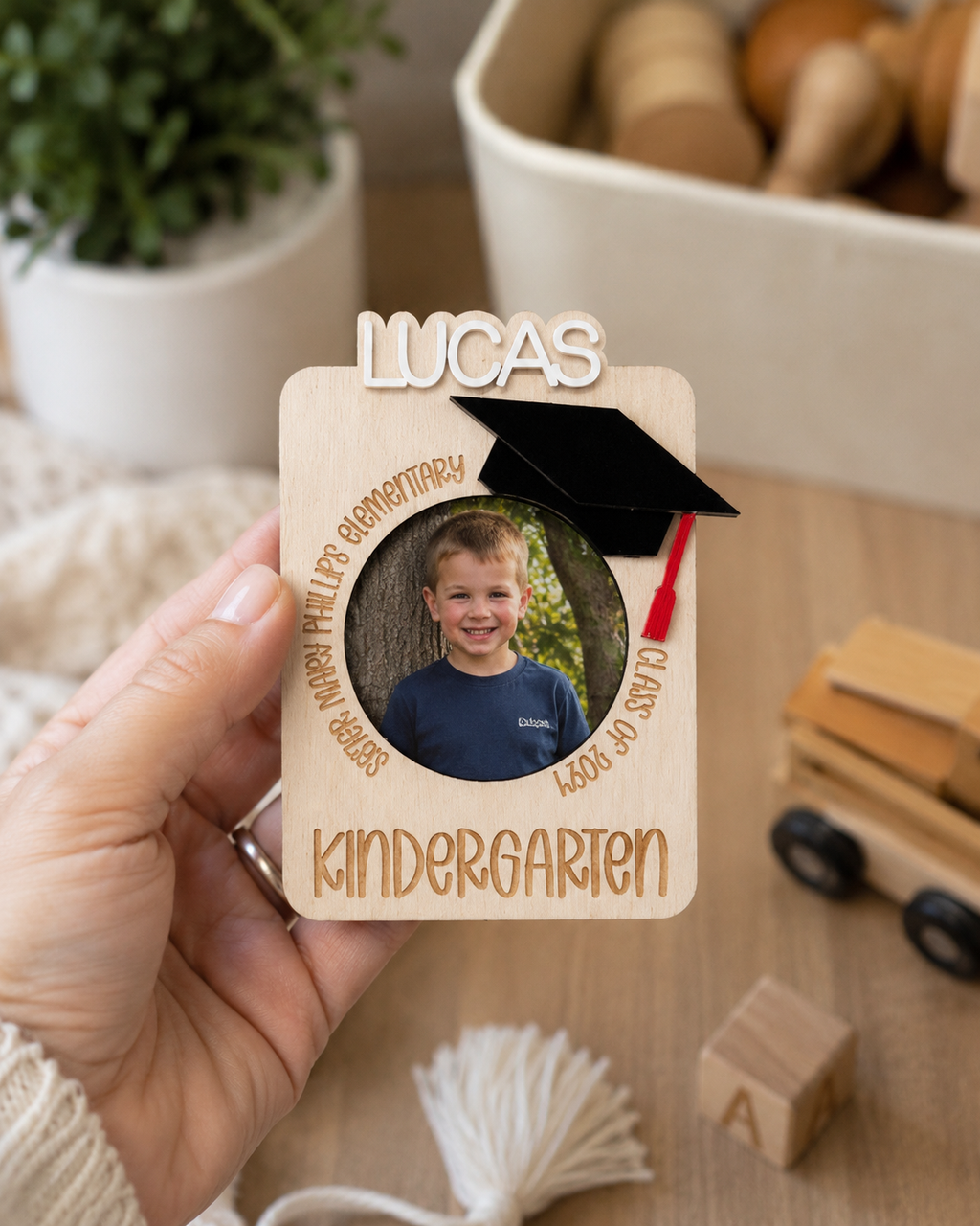 MemoryForU Proud Graduation Custom Photo Frame for Car Sun Visor