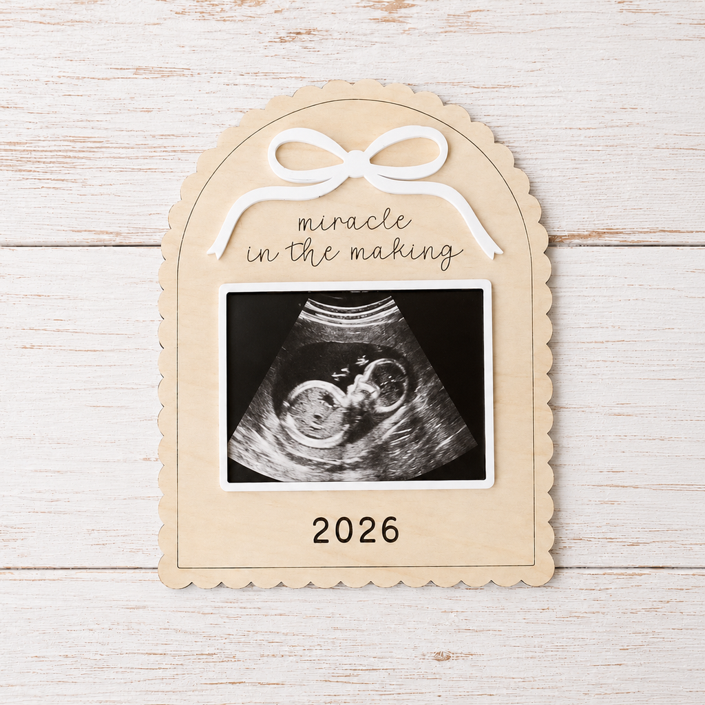 MemoryForU Treasured Pregnancy Announcement Custom Photo Frame