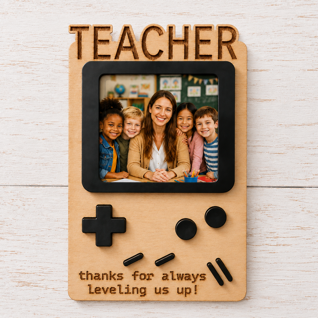 MemoryForU Retro Gamer Custom Wooden Photo Frame