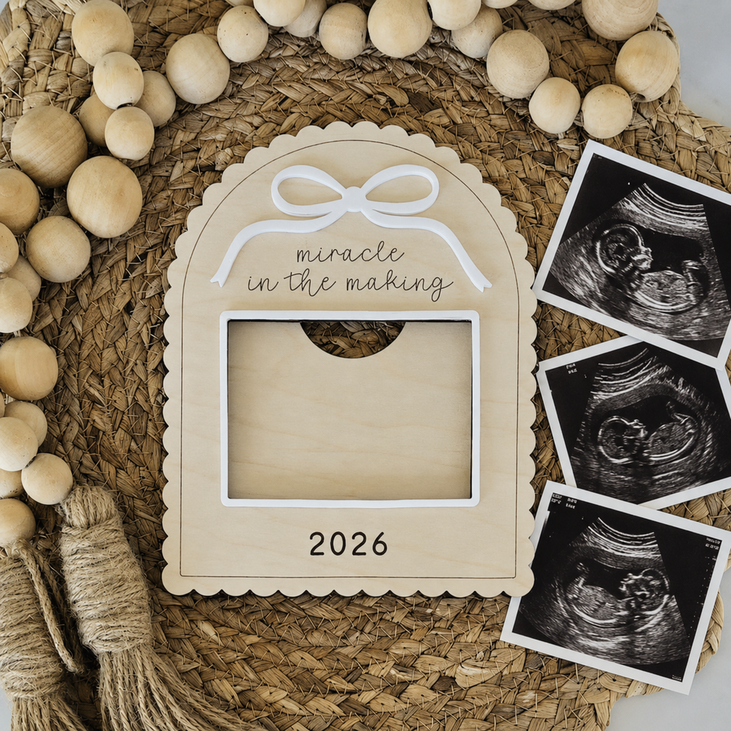 MemoryForU Treasured Pregnancy Announcement Custom Photo Frame