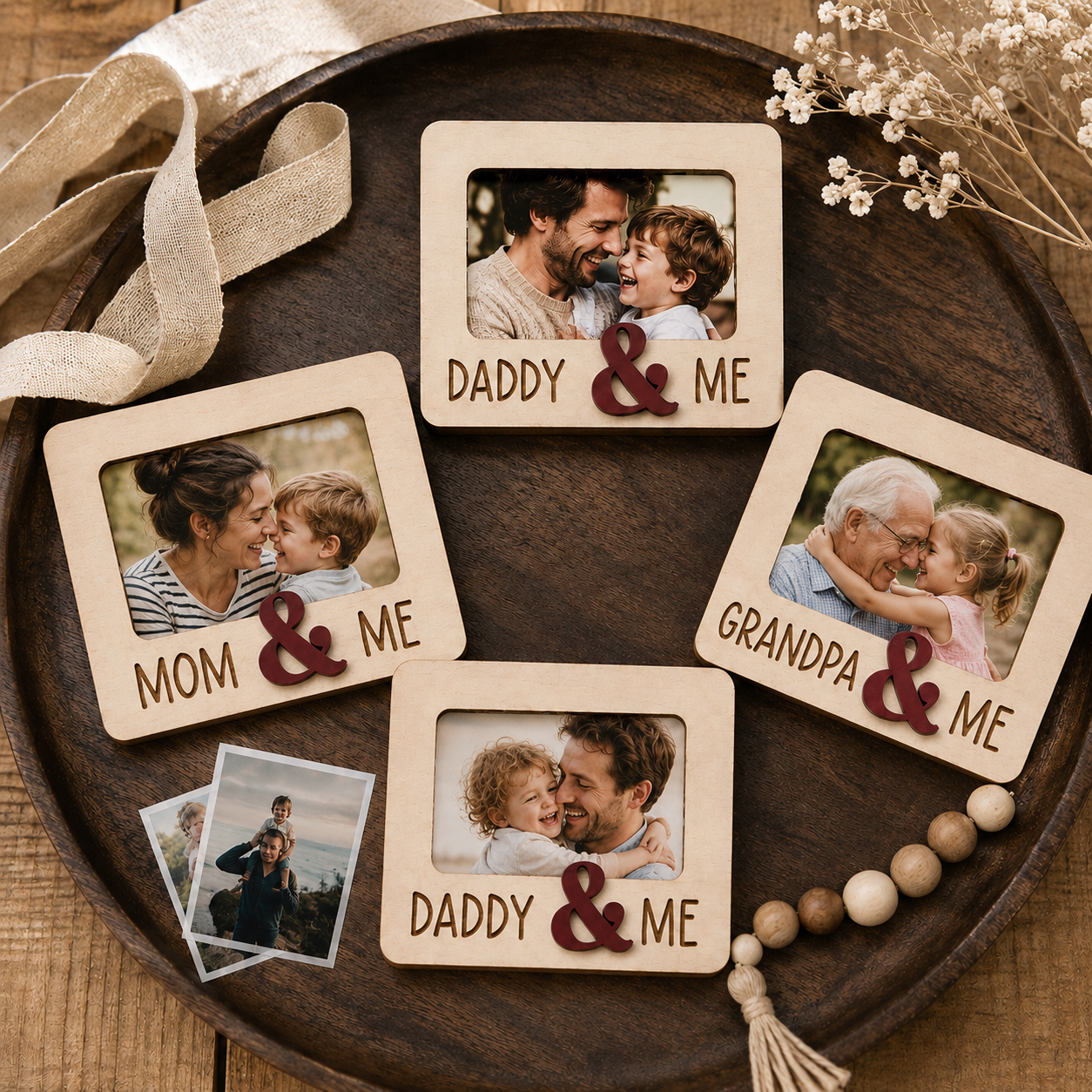 MemoryForU Always With Me Custom Photo Frame for Car Sun Visor